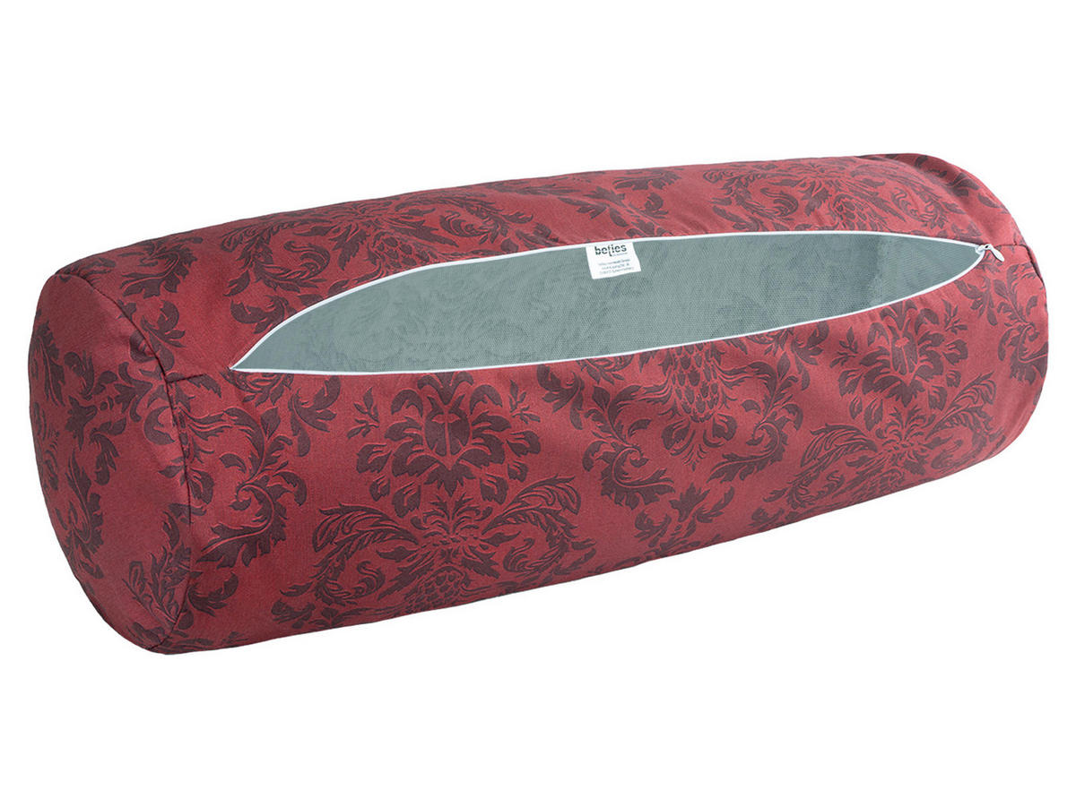 XL-NACKENROLLENHÜLLE Epoche karmin-rot 25/70 cm - Dunkelrot, Textil (25/70cm) - beties Heimtextil
