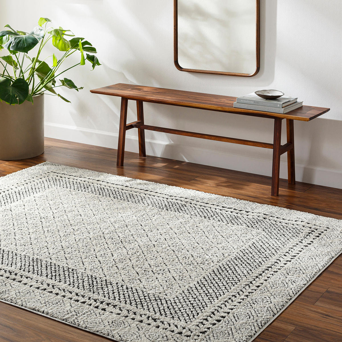 KURZFLORTEPPICH 160/213 cm Weiß - Weiß, Naturmaterialien/Textil (160/213cm) - LIVABLISS