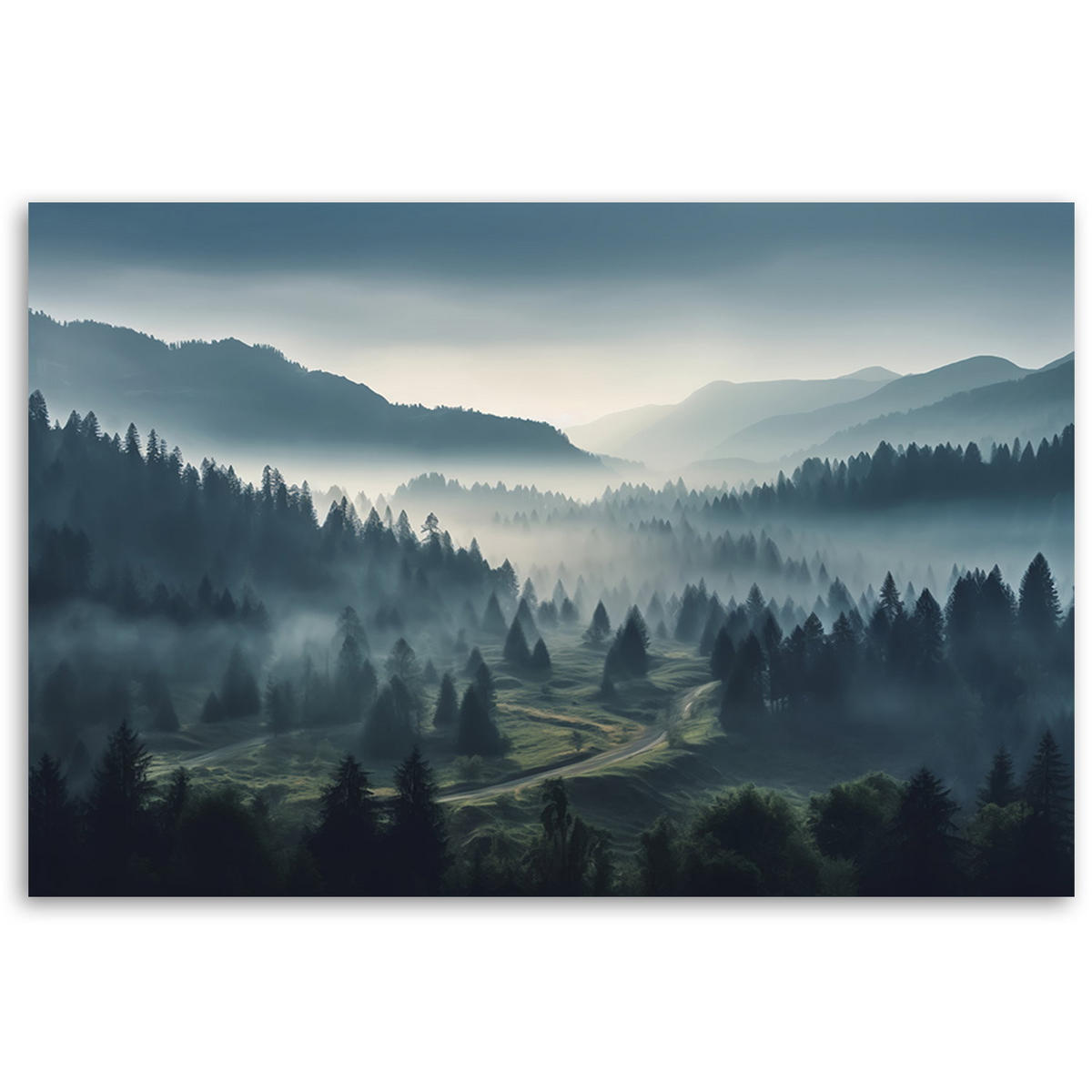 KUNSTDRUCK Grau 90/60 cm - Grau, Textil (90/60cm) - KUNSTLOFT
