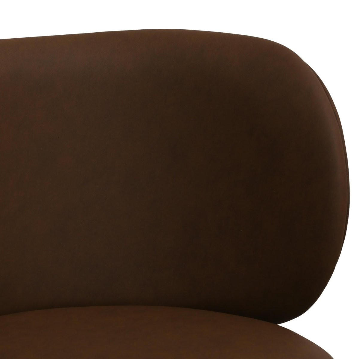 DREHSTUHL höhenverstellbar in Kunstleder Dunkelbraun - Schwarz/Braun, Textil/Metall (57/71/56cm) - Furnhouse