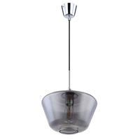 PENDELLEUCHTE Glas Grau Chrom - Grau, Glas (30/30/120cm) - Globo Lighting