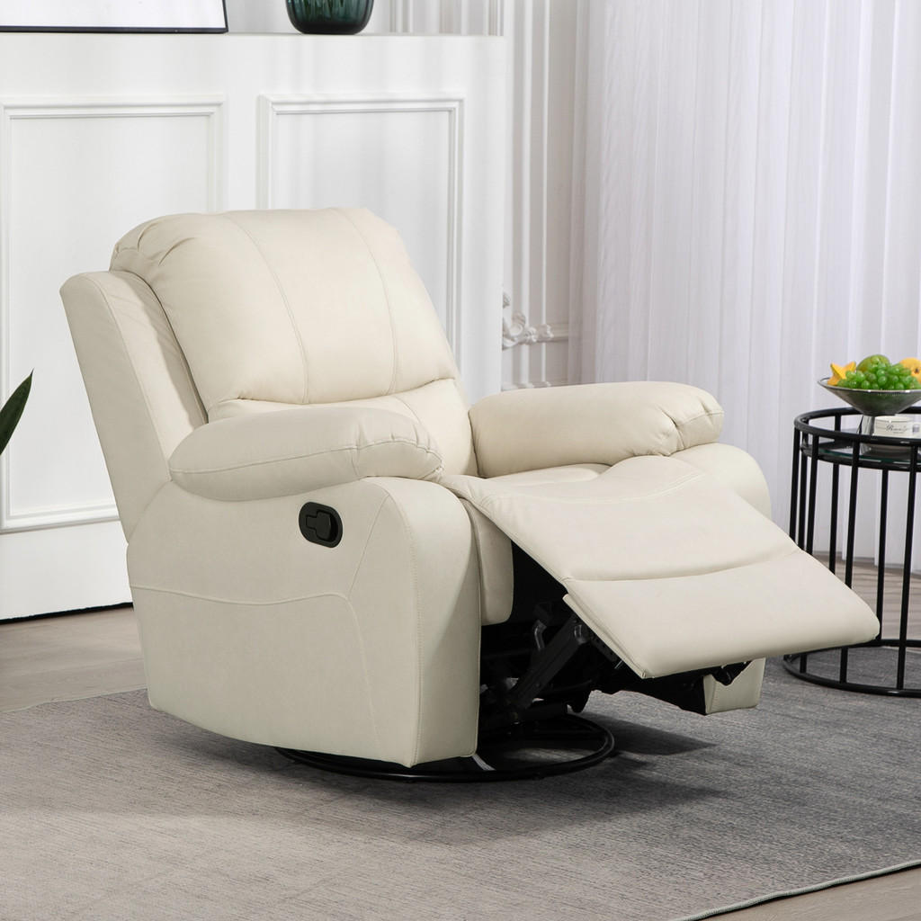 Thumbnail - Homcom Relaxsessel, Creme, Textil, 1-Sitzer, Füllung: Schaumstoff,Taschenfederkern, 100x98x93 cm, Wohnzimmer, Sessel, Re...