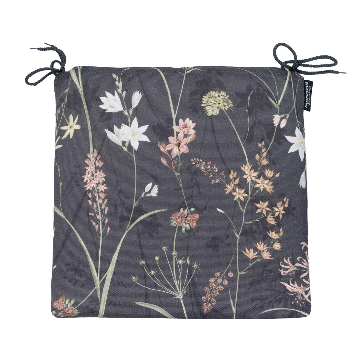 SITZKISSEN Eco-line - Grau - 40/40/4,5 cm - 4er-Set - Grau, Textil (40/4/40cm) - Madison