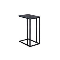 BEISTELLTISCH Marble Marmor 32 cm / 48 cm Schwarz - Schwarz, Holz (48/32/72cm) - Villa Möbel