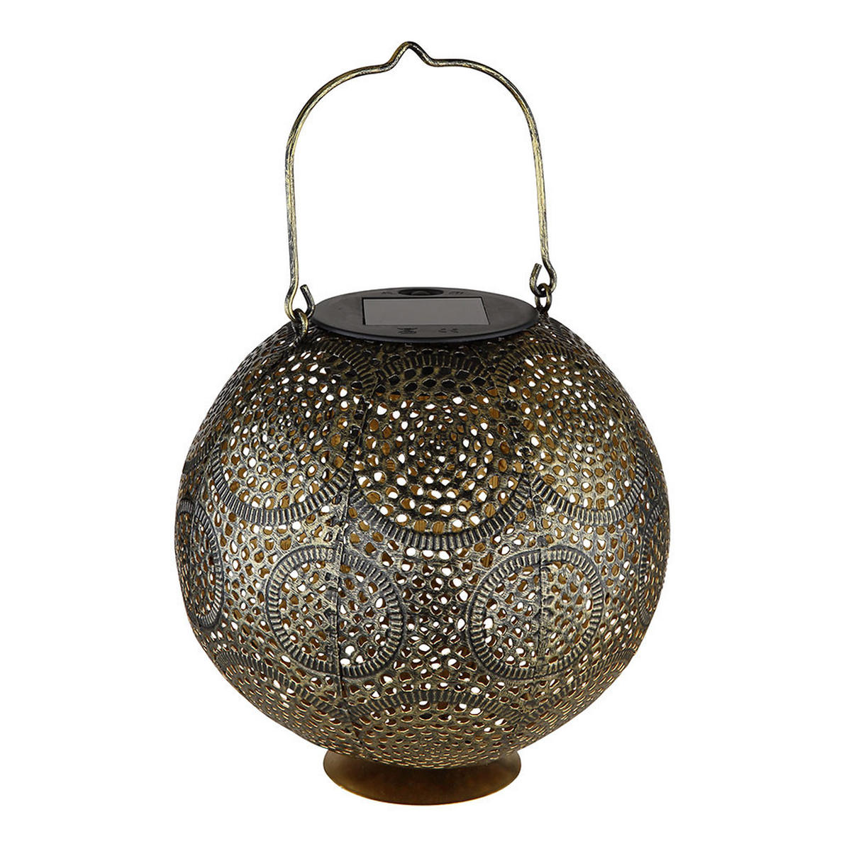 LED AUSSENLEUCHTE Metall Gold - Goldfarben, Kunststoff/Metall (18.5/18.5/28cm) - Globo Lighting
