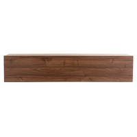 TV-WANDELEMENT Horizontal Nussbaum Oberfl?che ETERNEL - Dunkelbraun, Holz (29.5/28/137.5cm) - Miliboo