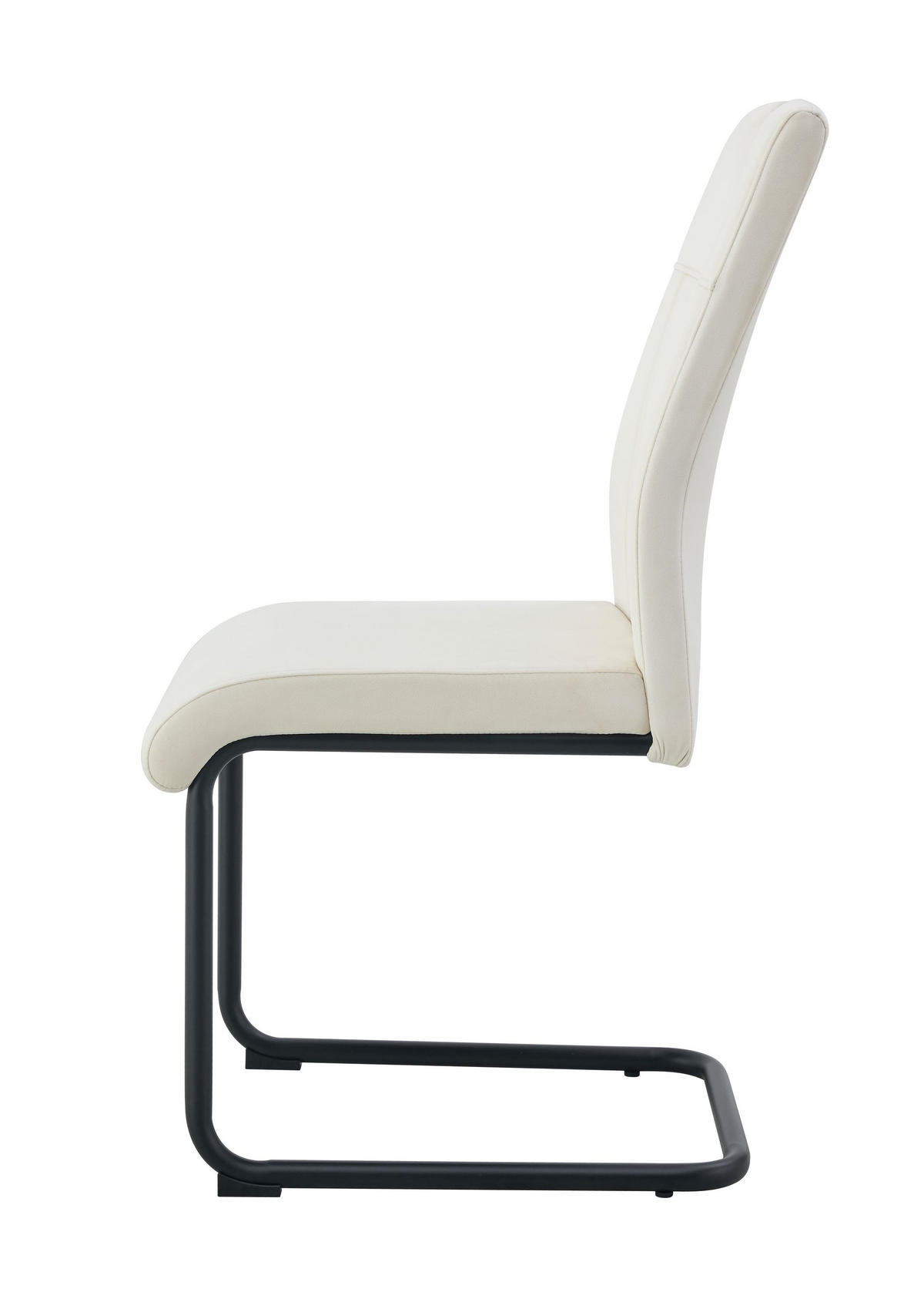 SCHWINGER-STUHL 2er Set Lyon Stühle in Creme - gemütliches Design - B/H/T: 43x98x61 cm - Creme, Textil (61/98/43cm)