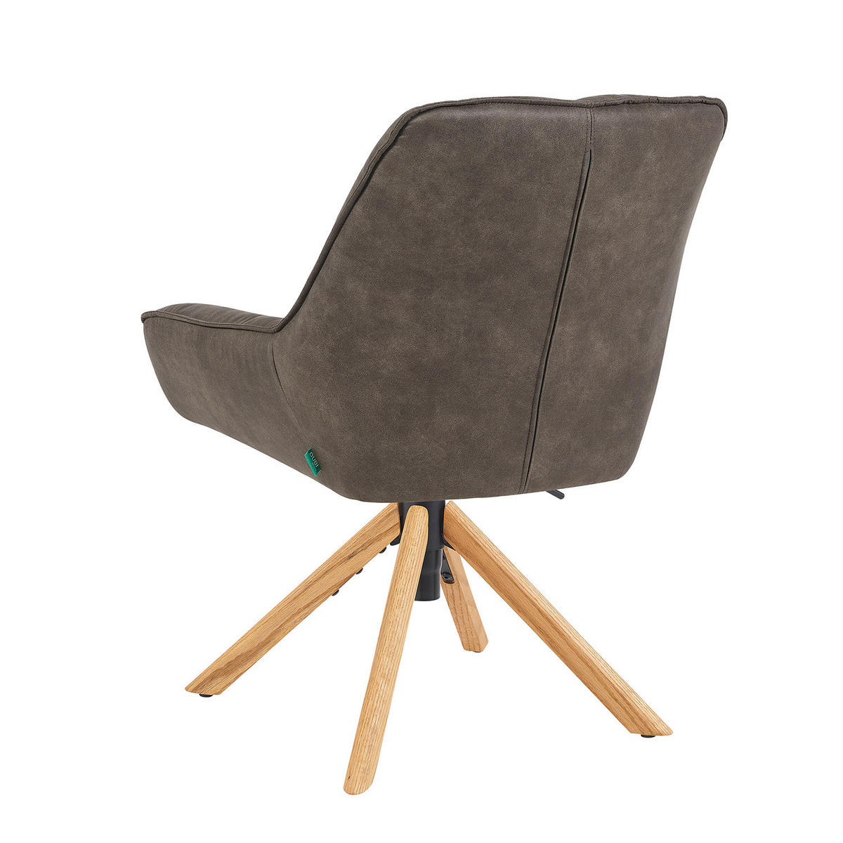 BÜROSTUHL Mika-Hedi 2er-Set - Honigeiche/Taupe, Eichenholz/Holz (60/89/68cm) - DUBI Möbel
