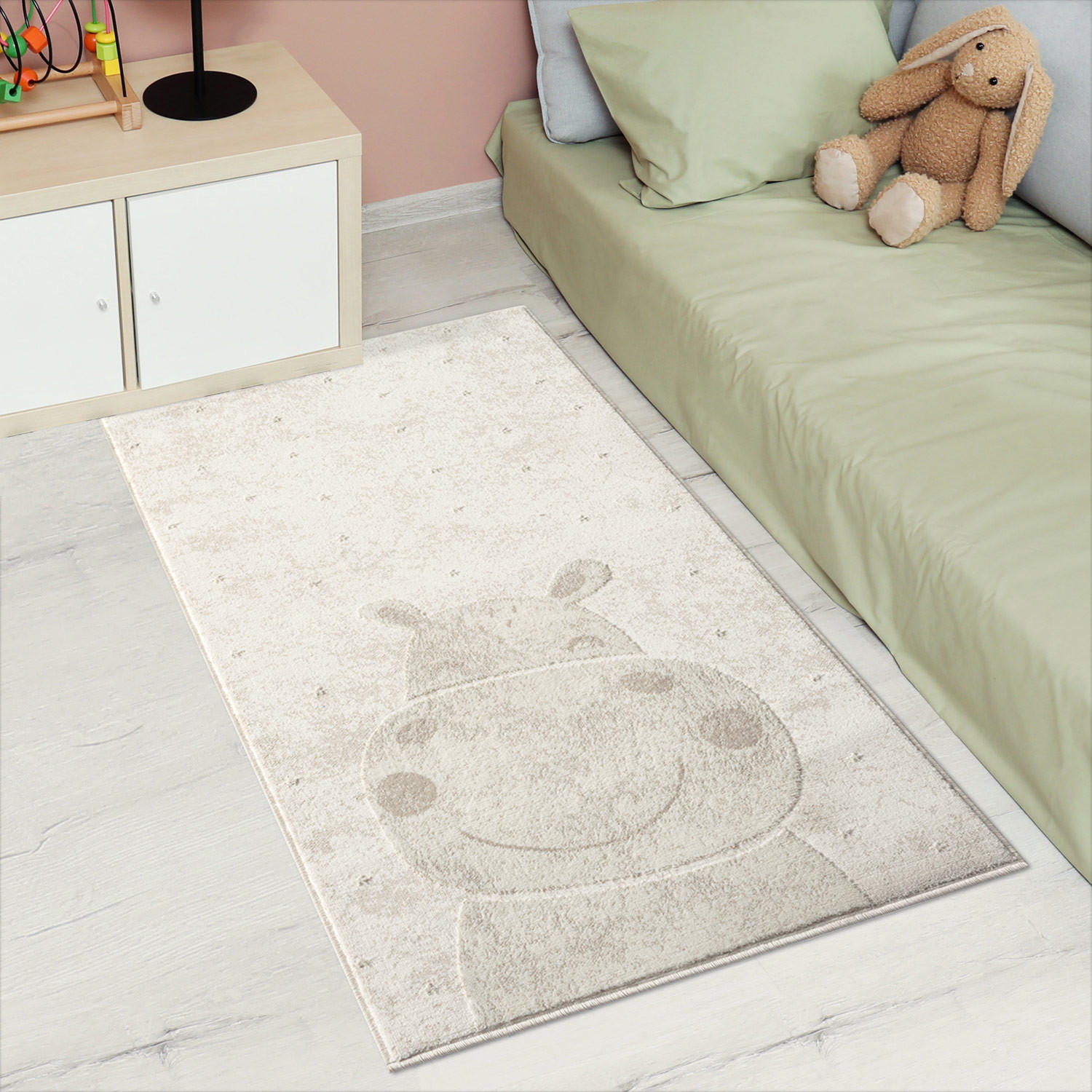 KINDERTEPPICH Mara 703 Creme 80x150 cm - Beige/Creme, Textil (80/150cm) - carpet city