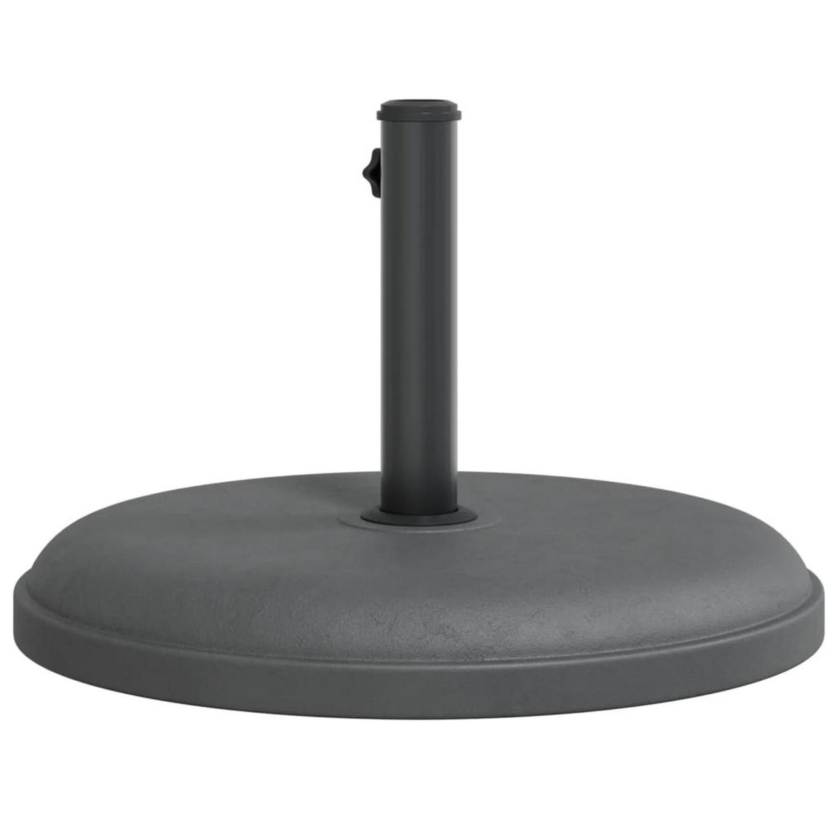 SONNENSCHIRMSTÄNDER Ø32/35/38 Mm Mast 25 Kg Rund - Grau, Stein (49.5/49.5cm) - vidaXL