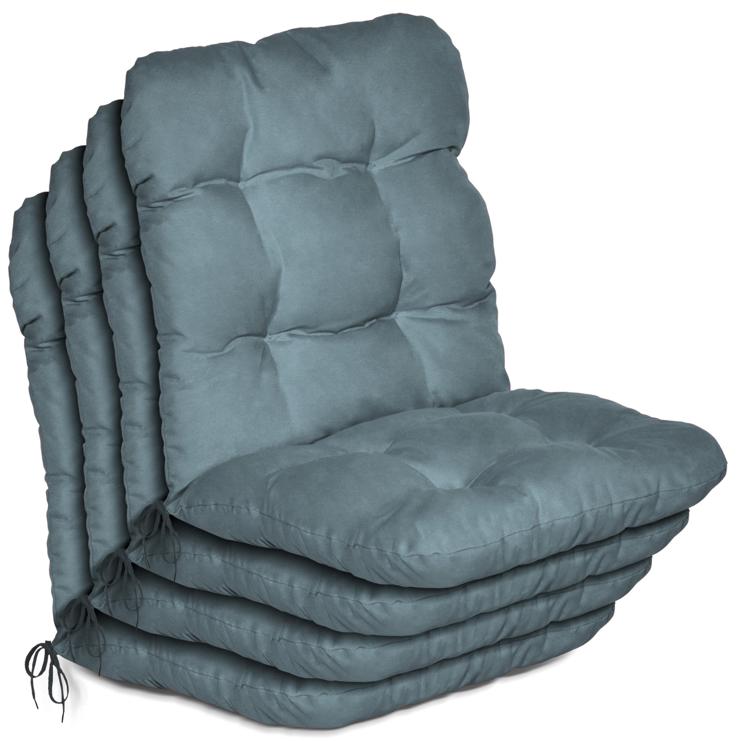 NIEDERLEHNER Flair NL 100x50x8cm Taubenblau (4tlg) - Blaugrau, Textil (50/100cm) - Beautissu 