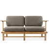 GARTENSOFA ATREDA 2-Sitzer - Grau, Holz/Textil (160/74/80cm) - KONSIMO®