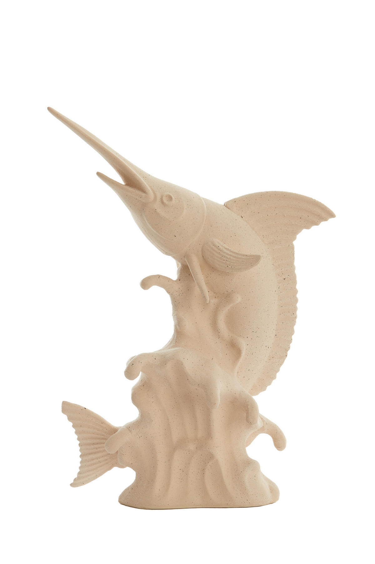 ORNAMENT Schwertfisch Weiß 33/16,5/43,5 cm - Weiß, Keramik (16.5/43.5/33cm) - Light & Living