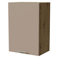 HÄNGESCHRANK Brerra W2/50 Eiche Artisan / RAL 1019 graubeige Matt 50 / 32,5 / 72cm - Graubraun/Eiche Artisan, Holz/Holzwerkstoff (50/72/32.5cm) - Feldmann-Wohnen