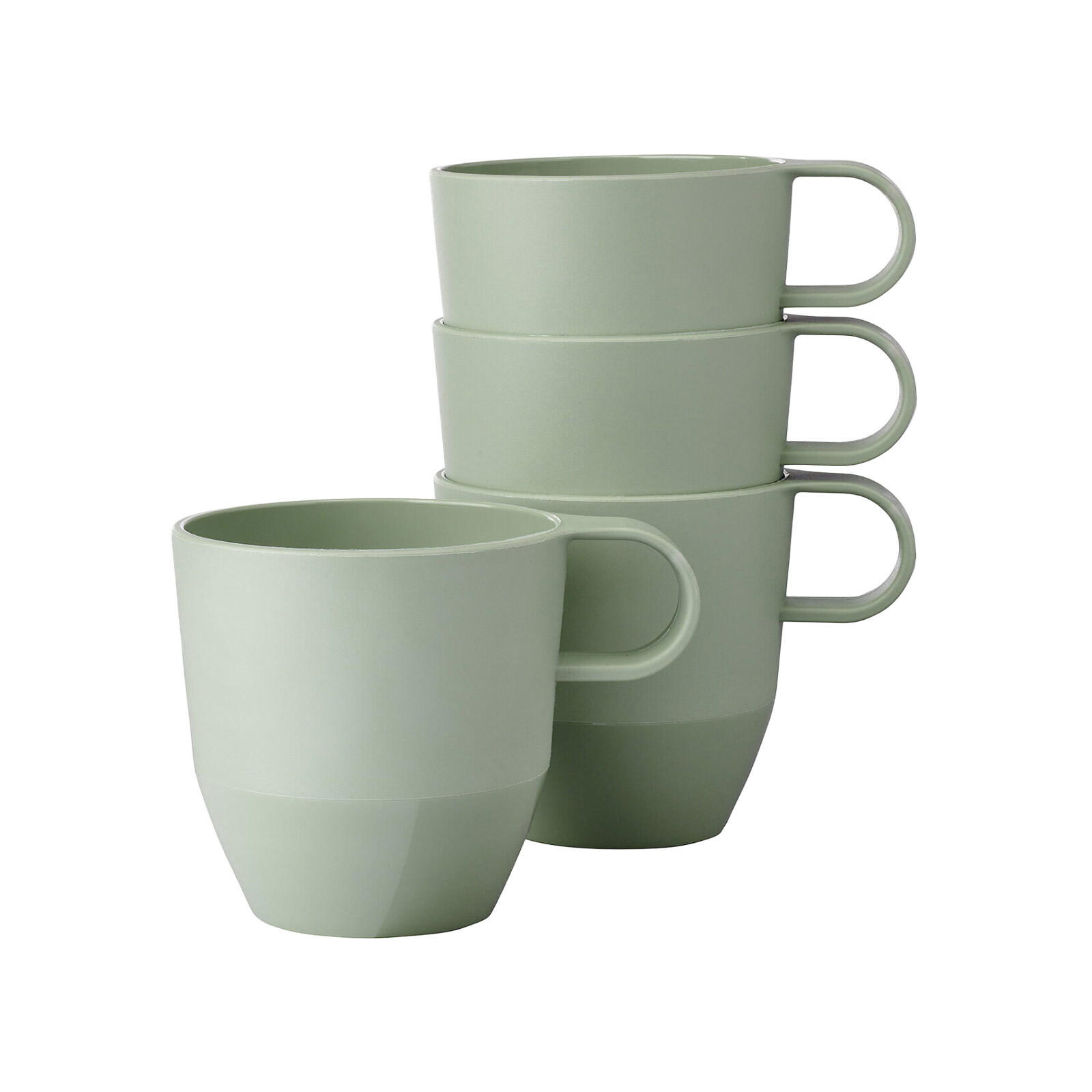 HENKELBECHER Silueta Nordic Sage 300 ml 4er Set - Mintgrün, Kunststoff (0.3L) - Mepal