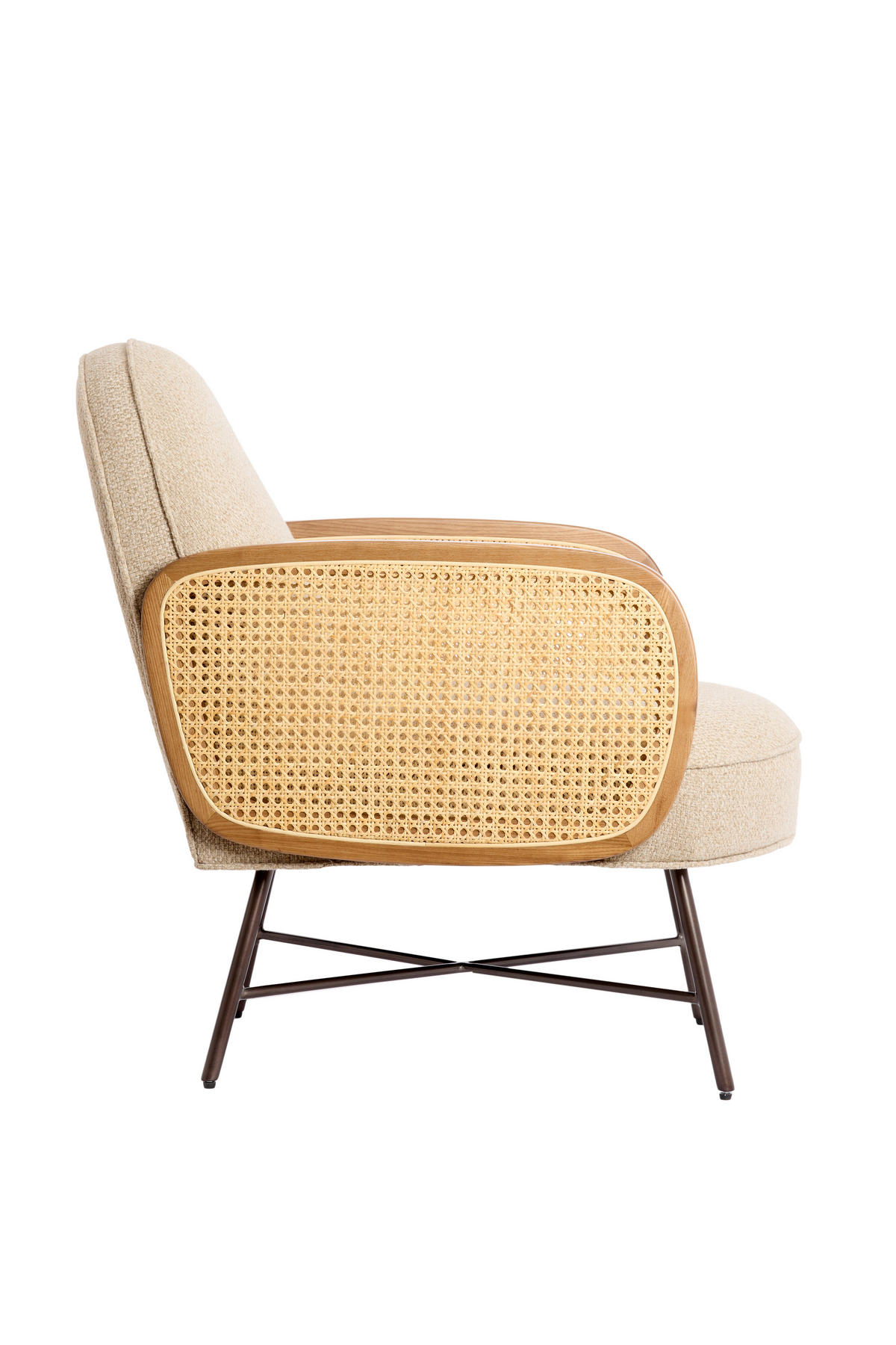 SESSEL Fienne Braun 81/60/79 cm - Braun, Metall (60/79/81cm) - Light & Living