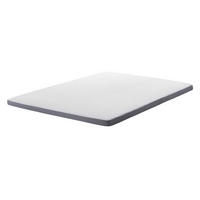 MATRATZENTOPPER 140/200 cm Comfy - Weiß/Grau, Textil (140/200cm) - Beliani