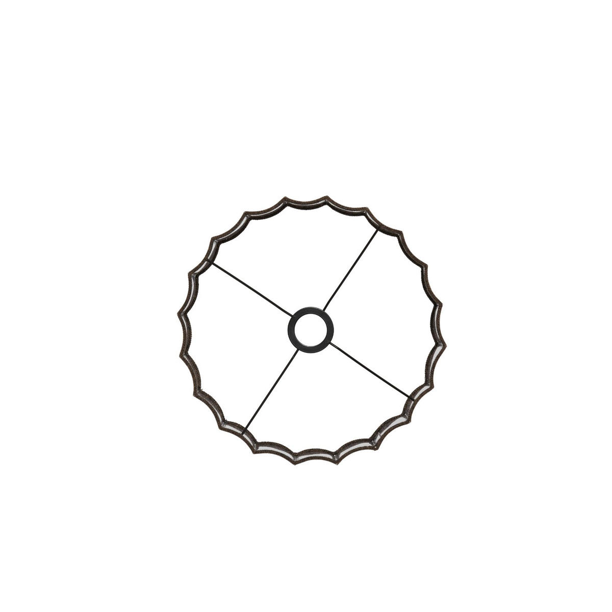 LAMPENSCHIRM Disli Braun 35/35/22 cm - Braun, Textil (35/35/22cm) - Light & Living