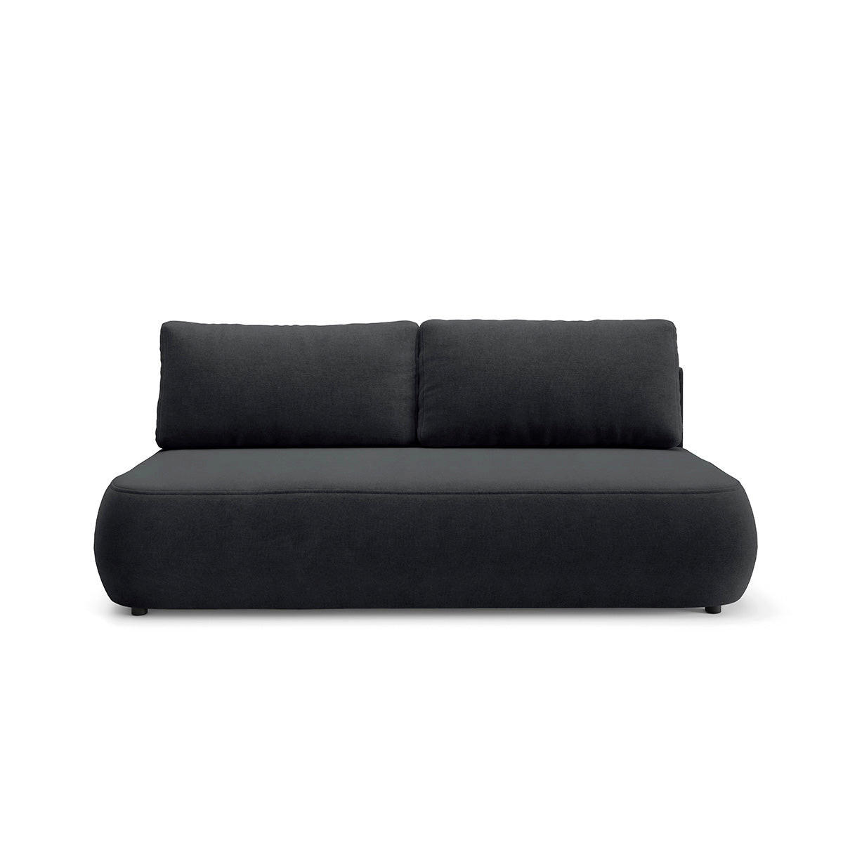 SOFA Antonio 3 Sitzplätze Schwarz - Schwarz, Holz (210/82/106cm) - Petits-meubles