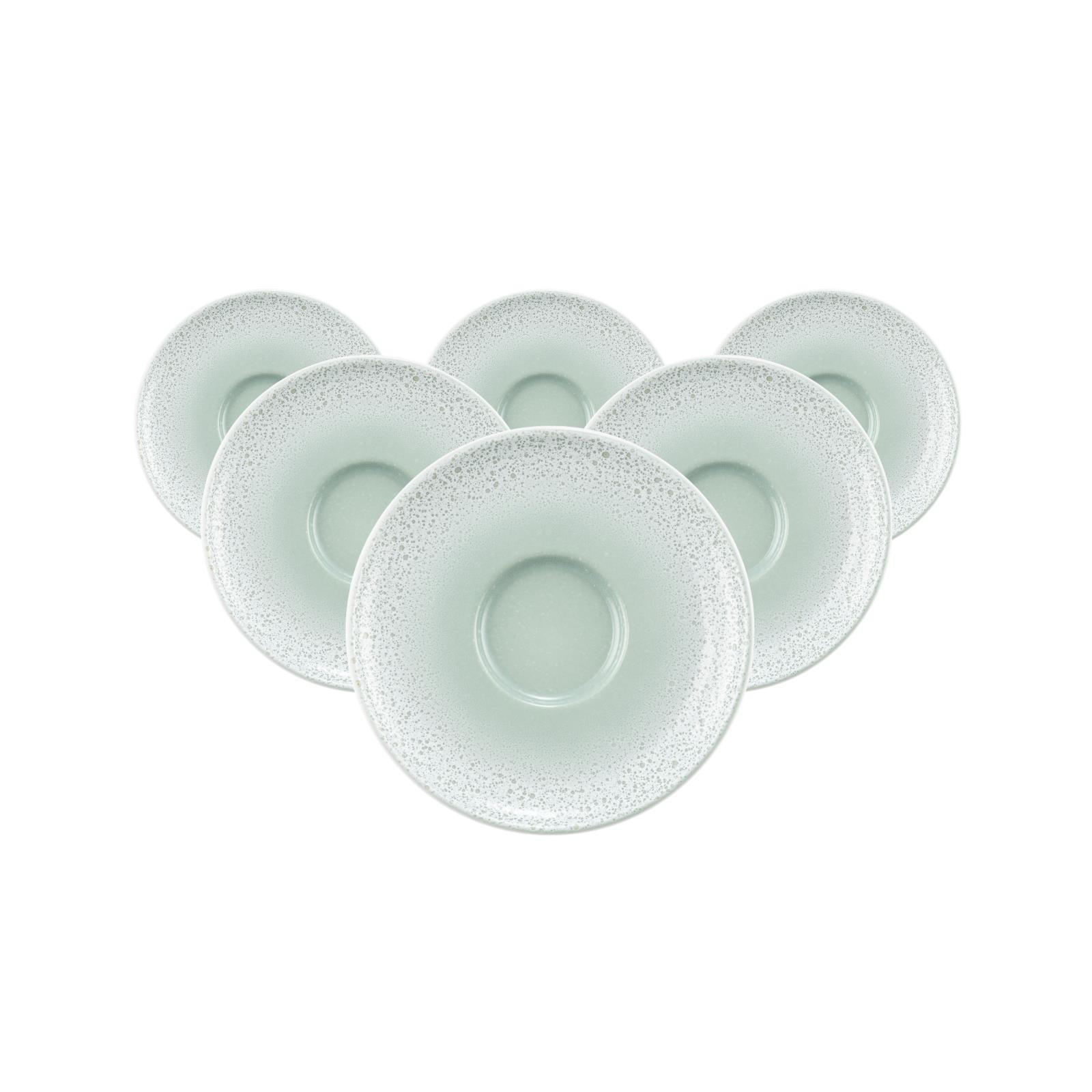 ESPRESSOUNTERTASSEN Sento Home Aura mint ø 12 cm 6er Set - Mintgrün, Keramik (12cm) - Seltmann Weiden