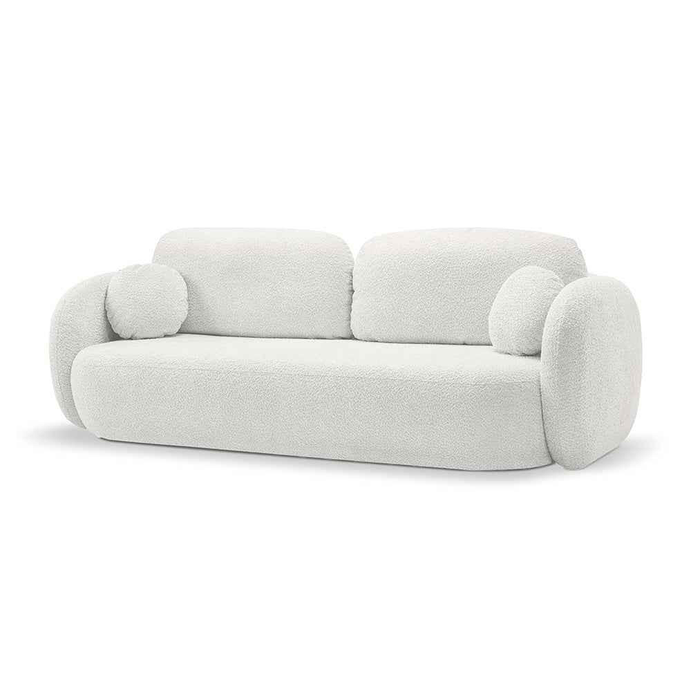 Pillovely Sofa Weiß 238x86.5x101 cm