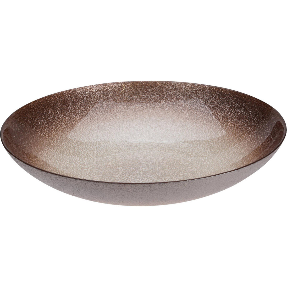 GLASSCHALE Beryt Ø 30 cm - Braun, Glas (30cm) - Home Styling Collection