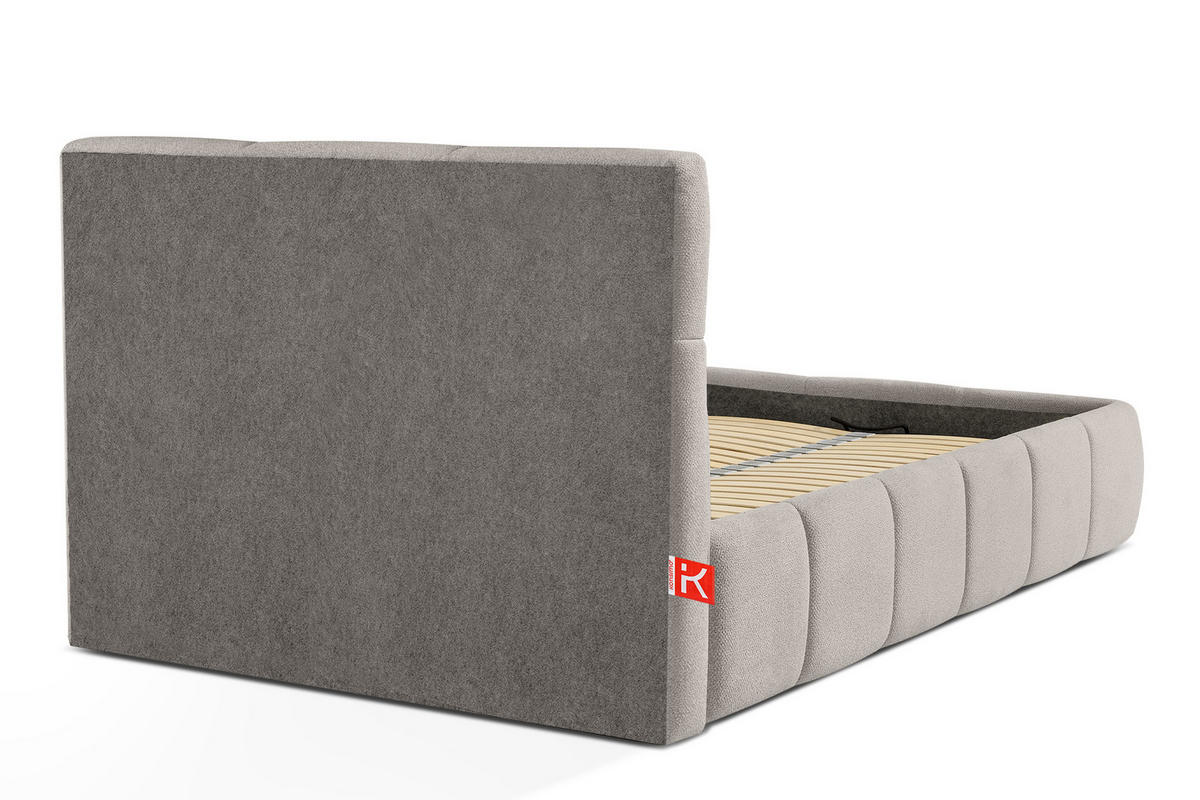 POLSTERBETT ALTOS Einzelbett, hellgrau - Hellgrau, Holz/Holzwerkstoff (120/200cm) - KONSIMO®