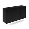 SIDEBOARD Idao Schwarz - Schwarz, Holzwerkstoff (160/60/35cm) - Petits-meubles