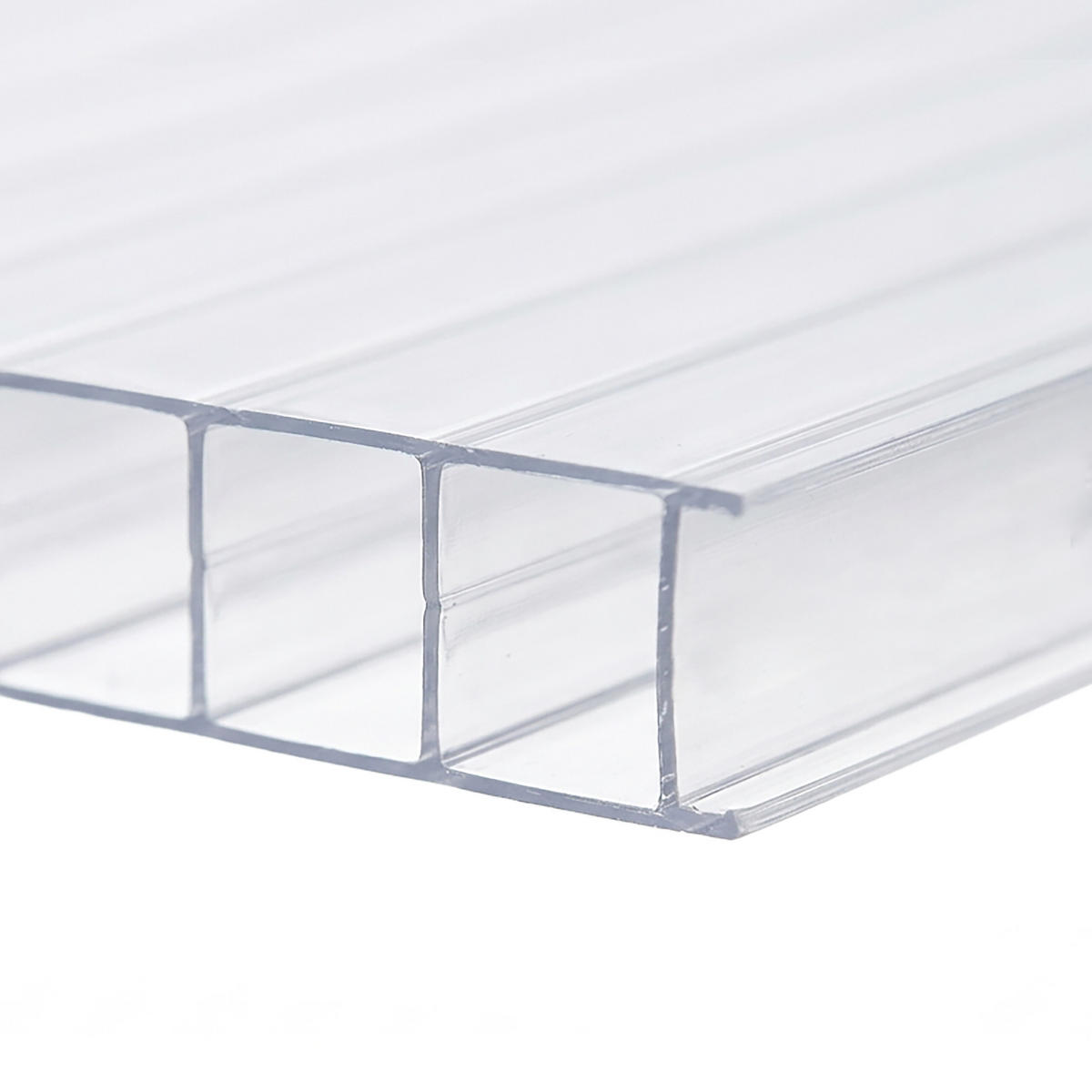 DVOJSTĚNNÉ desky - průhledná, plast (60.5/121/0.6cm) - Relaxdays