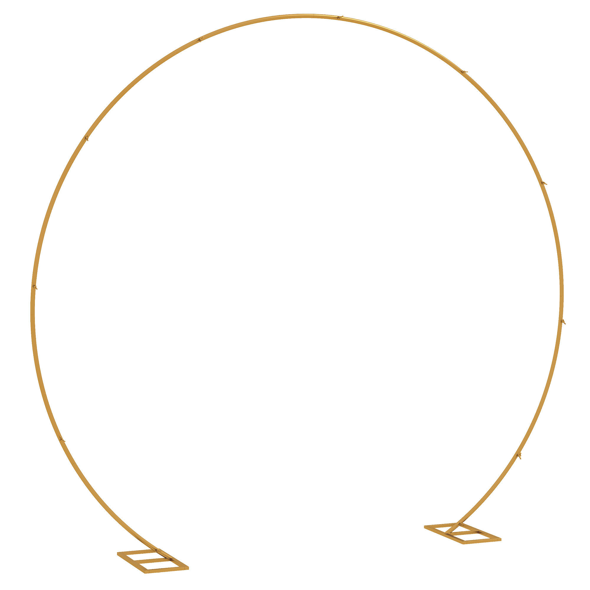 ROSENBOGEN DE-18319 280/60/258 cm, für Hochzeit & Events Gold - Goldfarben, Metall (280/258/60cm) - ComfortXL