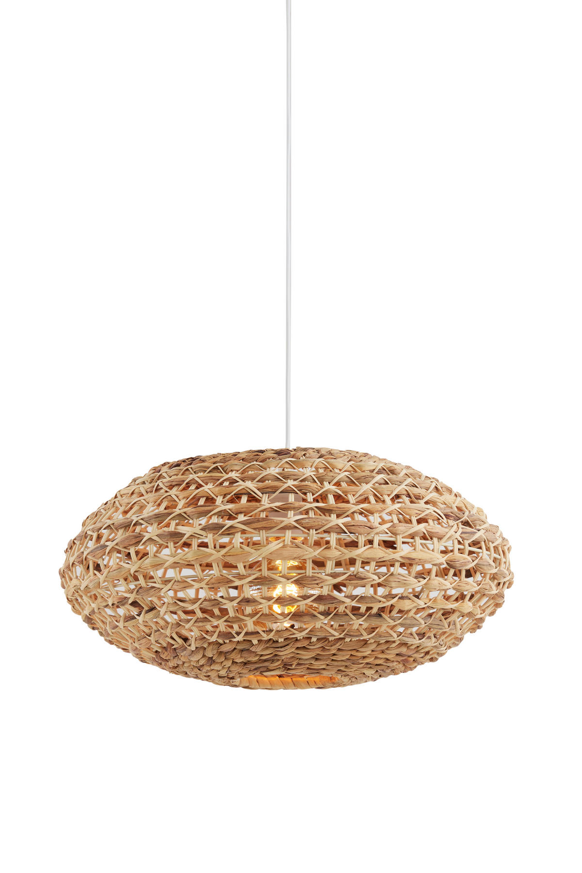HÄNGELAMPE Tripoli Braun Ø50/23,5 cm - Braun, Holz (50/50/23.5cm) - Light & Living