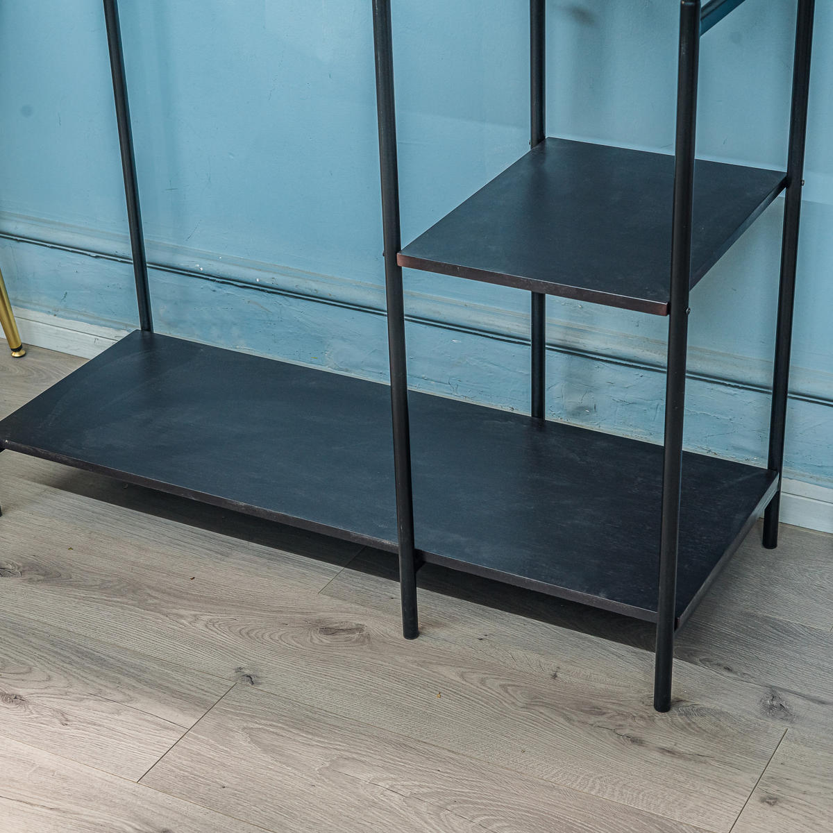 GARDEROBE Metall Schwarz - Schwarz, Metall (100/170/40cm) - Nordlys