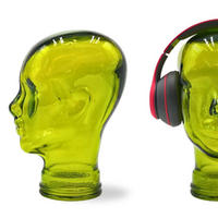 KOPFHÖRERSTÄNDER MICK Glas T02 limette - Limette, Glas (21/29/21cm) - DESIGN DELIGHTS