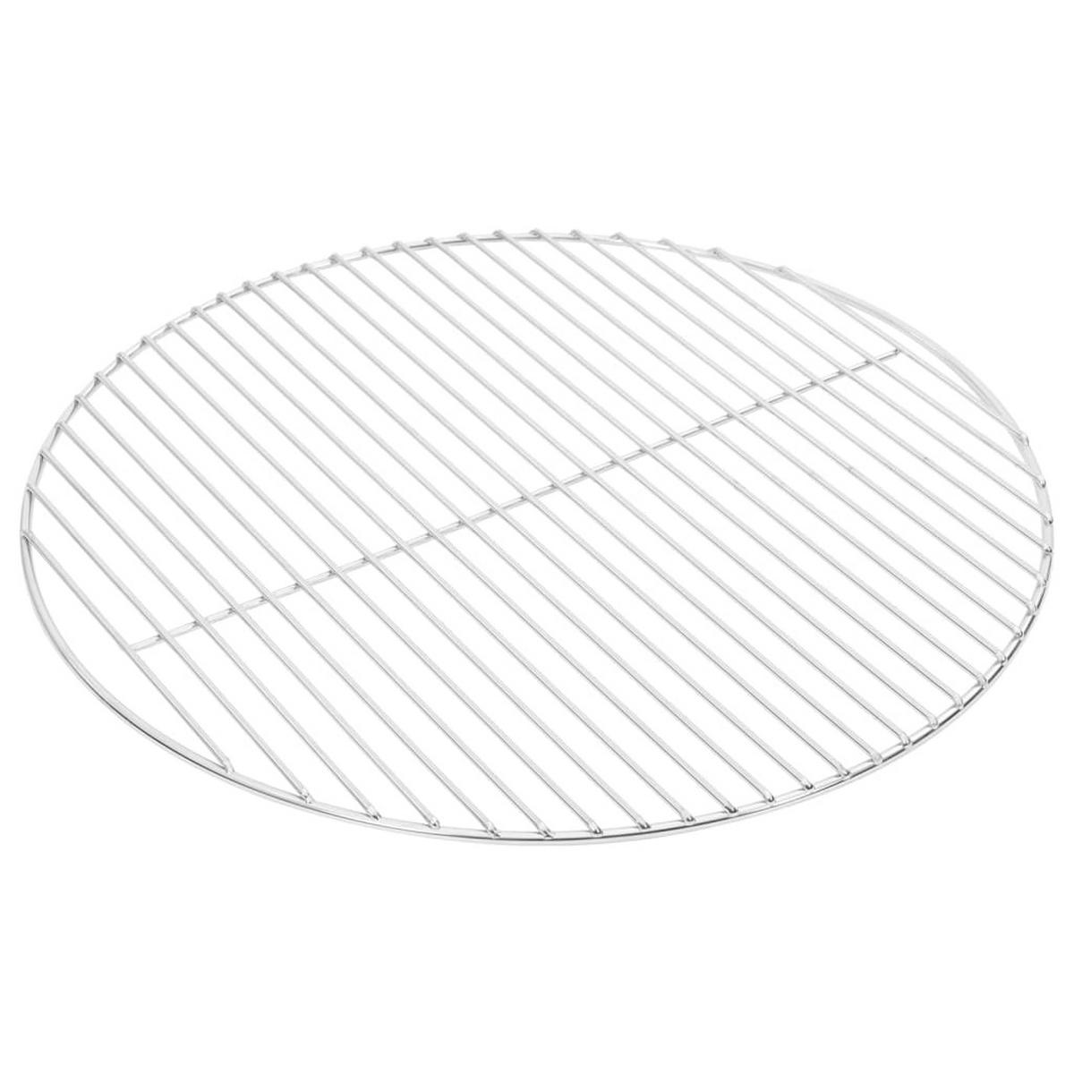 GRILLROST Rund Ø50 Cm 304 Edelstahl - Silberfarben, Metall (50/50cm) - vidaXL