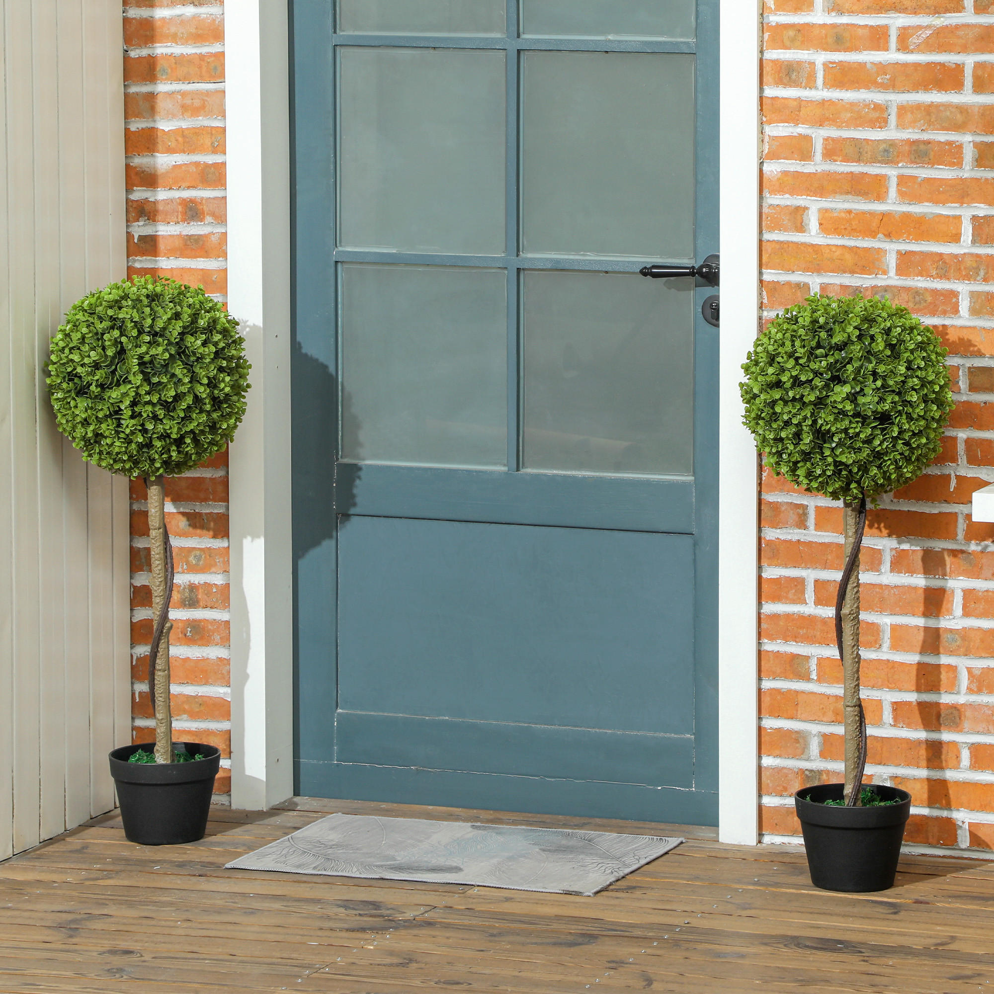KÜNSTLICHER EUKALYPTUS 2er-Set, 90 cm Zimmerpflanze, Grün - Grün, Kunststoff (90cm) - HOMCOM