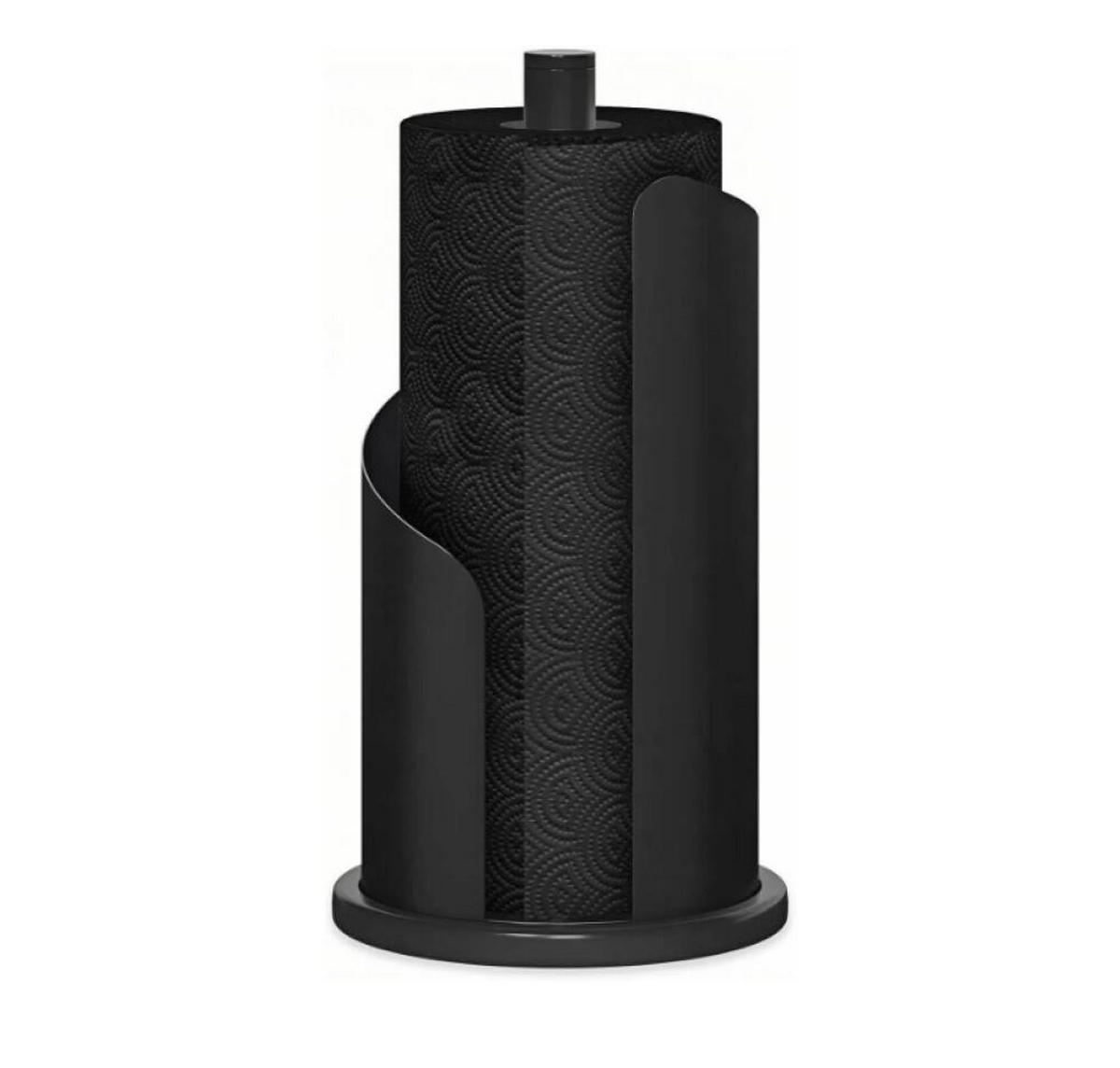 TOILETTENPAPIERHALTER , H 30 cm Ø 15 cm - Schwarz, Metall (15/30/15cm) - BELZ