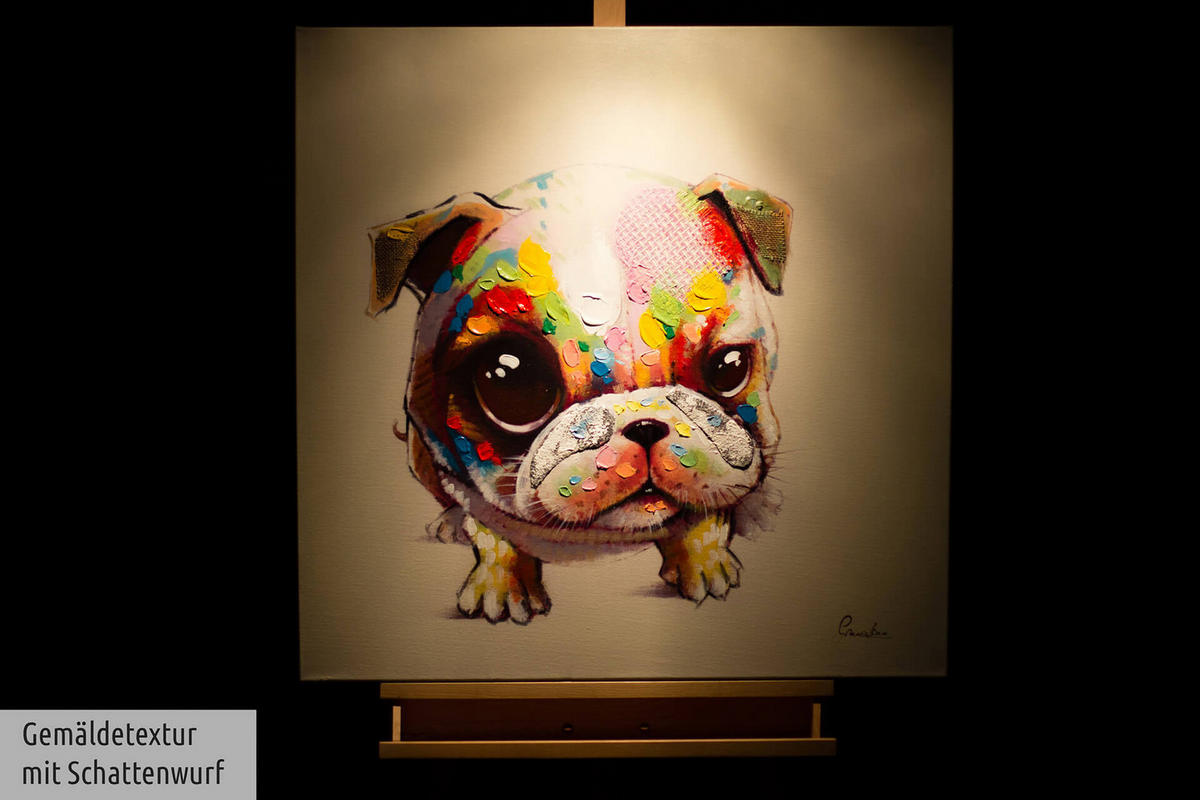 ACRYLBILD HANDGEMALT 80/80 cm - Multicolor, Holz/Textil (80/80cm) - KUNSTLOFT