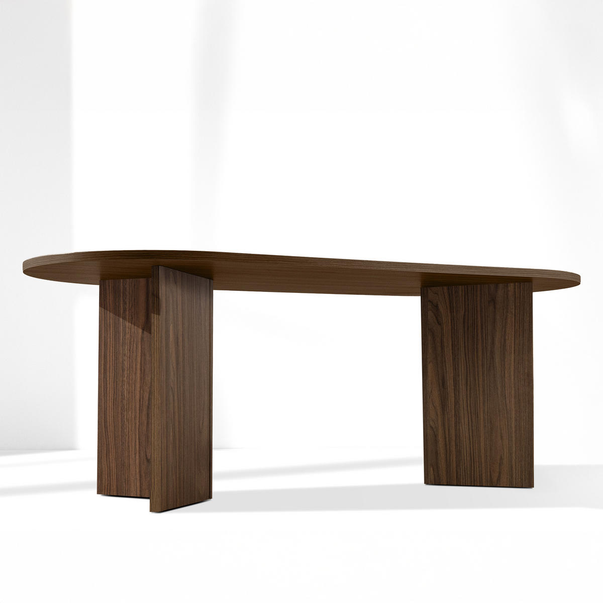 ESSTISCH FABER - Walnussfarben, Holzwerkstoff (90/204/75cm) - KONSIMO®