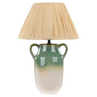 TISCHLAMPE Limones 36/36/53 cm - Grün, Keramik (36/36/53cm) - Beliani