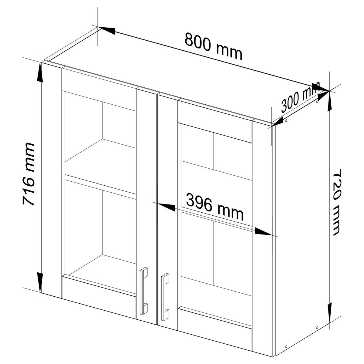 HÄNGESCHRANK Weiß, Eiche Sonoma 72/80/30,5 - Weiß/Sonoma Eiche, Holzwerkstoff (80/72/30cm) - RAUMHIRSCH FURNITURE
