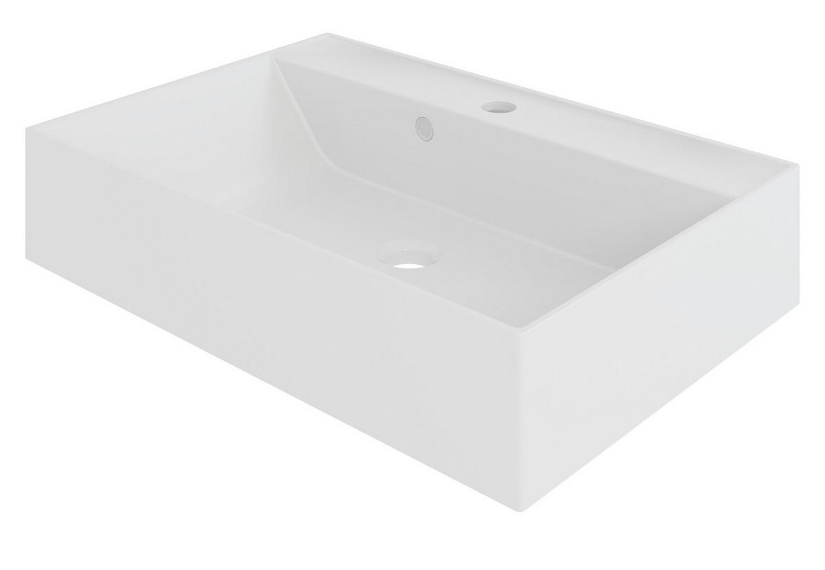 WASCHTISCH Kaschmir, Grau 90 cm, Set inklusive Waschbecken - Kaschmir/Schwarz, Holzwerkstoff/Metall (90/91/53cm) - Top.Furn