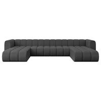 WOHNLANDSCHAFT modulares Sofa Joren-U2 - 410x177x70 cm Grau - Grau, Holzwerkstoff/Textil (410/70/177cm) - ALTDECOR
