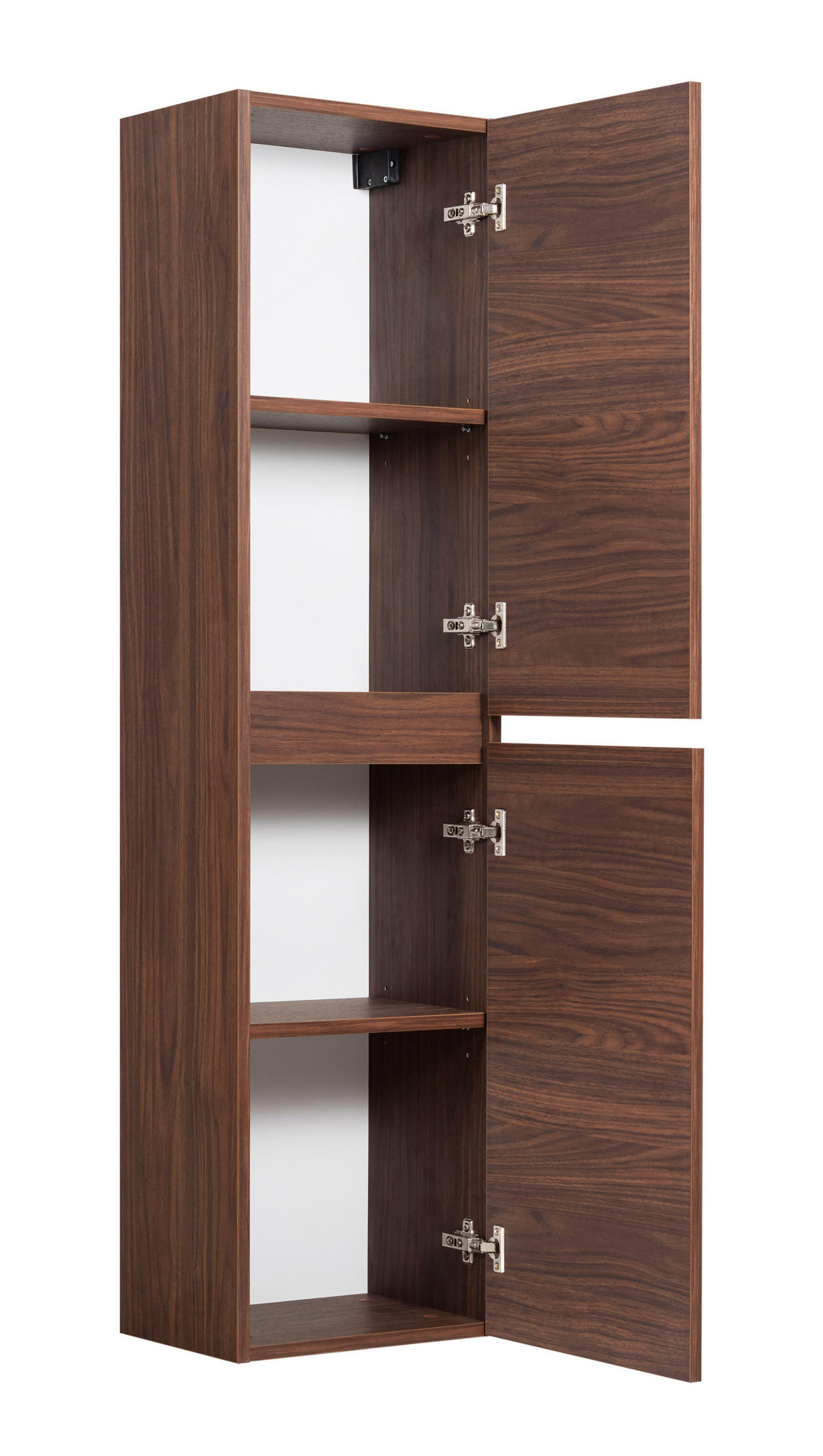 BADEZIMMERSÄULE, Farbe: Eiche-Nussbaum, 136 x 27 x 35 cm - Eichefarben, Holzwerkstoff (35/136/27cm) - 3XE LIVING