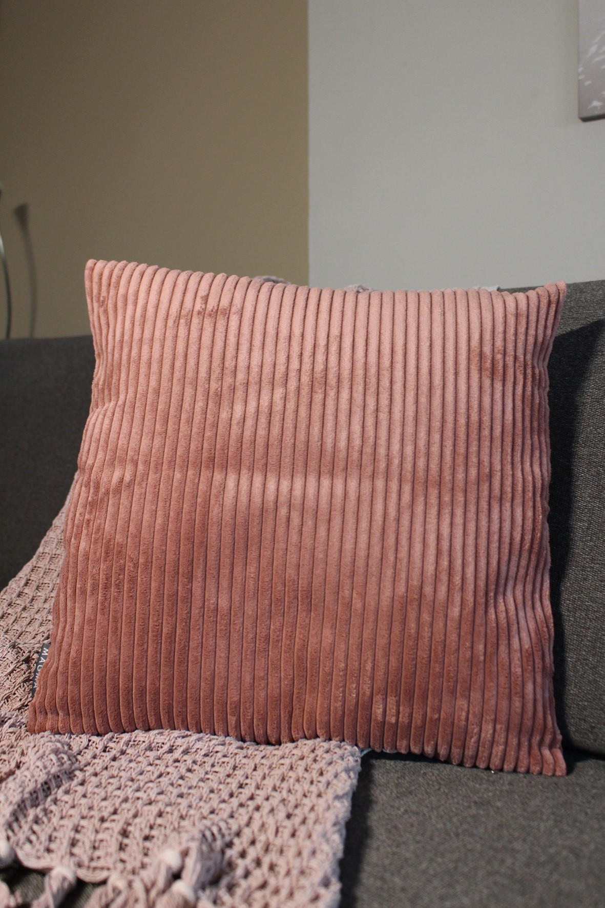 KISSENHÜLLE Shara Cord Look braun - Hellbraun, Textil (45/45cm) - Magma Heimtexx