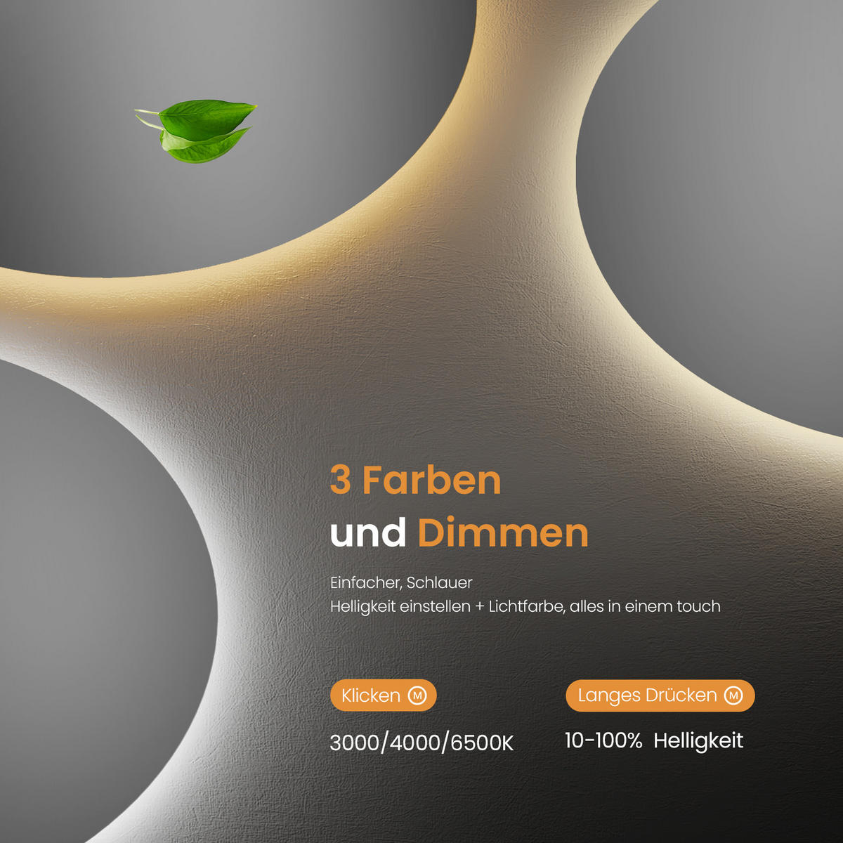 BADSPIEGEL rund mit Beleuchtung rahmenlos Ø80 cm - Weiß, Glas (80/3.5/80cm) - EMKE