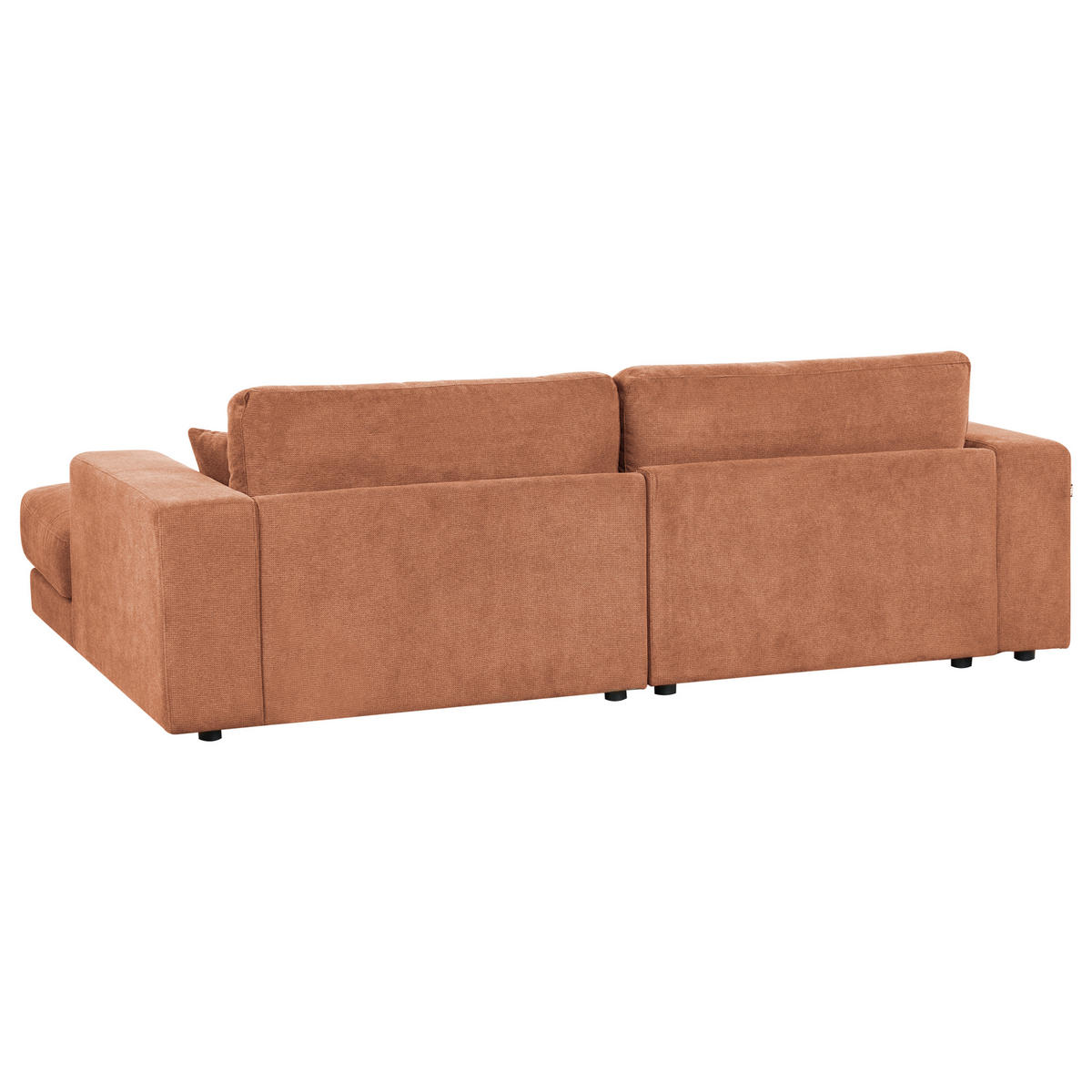 ECKSOFA 3-Sitzer Stoff Hellrot linksseitig Lofoten - Hellrot, Textil (250/190cm) - Beliani
