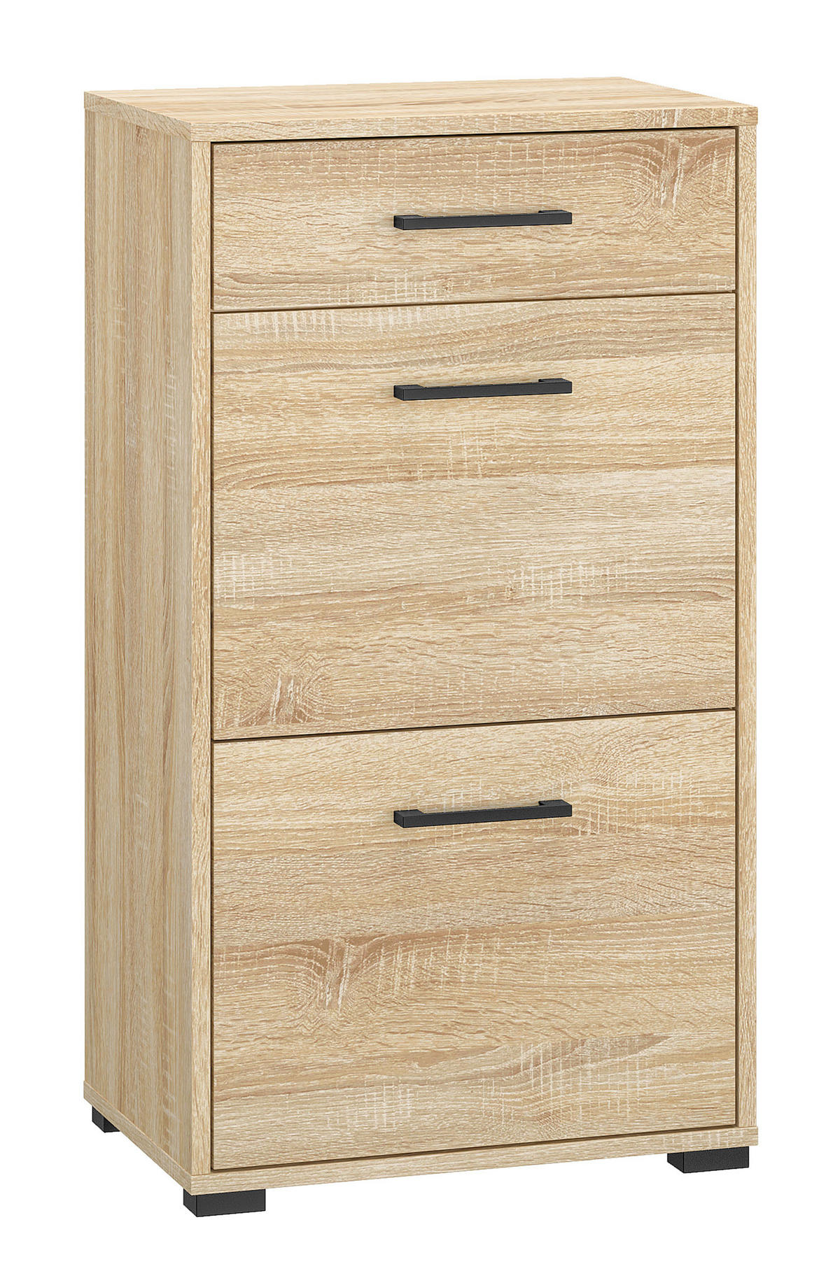 SCHUHSCHRANK Caro 50 / 34 / 90cm - Braun/Sonoma Eiche, Holz/Holzwerkstoff (50/90/34cm) - Feldmann-Wohnen