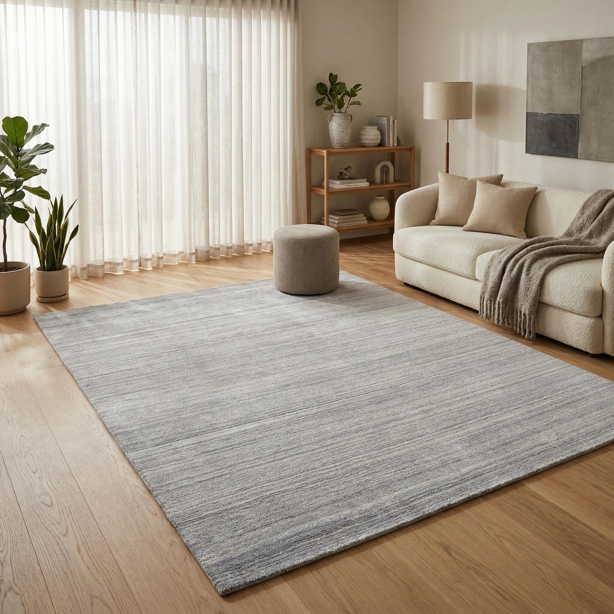 WOLLTEPPICH NATURA 200/290 cm Grey - Grau, Naturmaterialien (200/290cm) - Consilio Concept