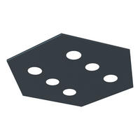 DECKENLEUCHTE - Anthrazit, Metall (70/80/4cm) - Lumicom