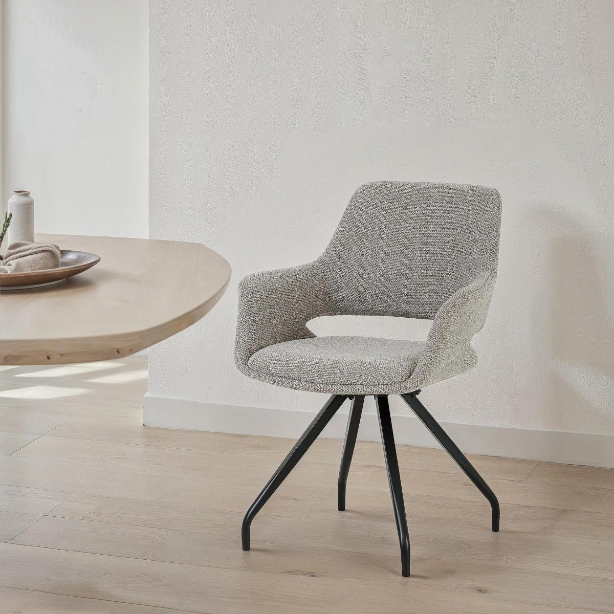 ESSZIMMERSTÜHLE Capp Taupe 61/61/88 cm - Taupe, Textil (61/88/61cm) - Livingfurn